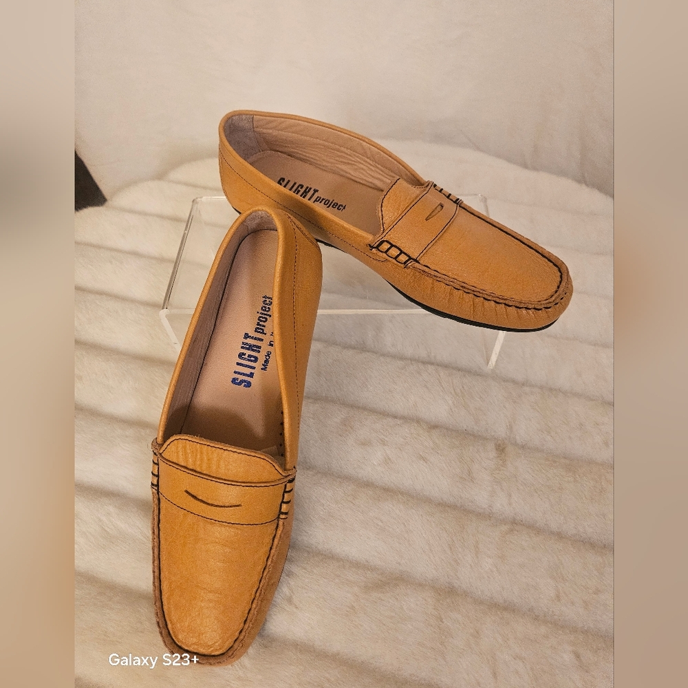 SLIGHT Project Italian Leather Loafers | Size 38 (US 7.5–8)